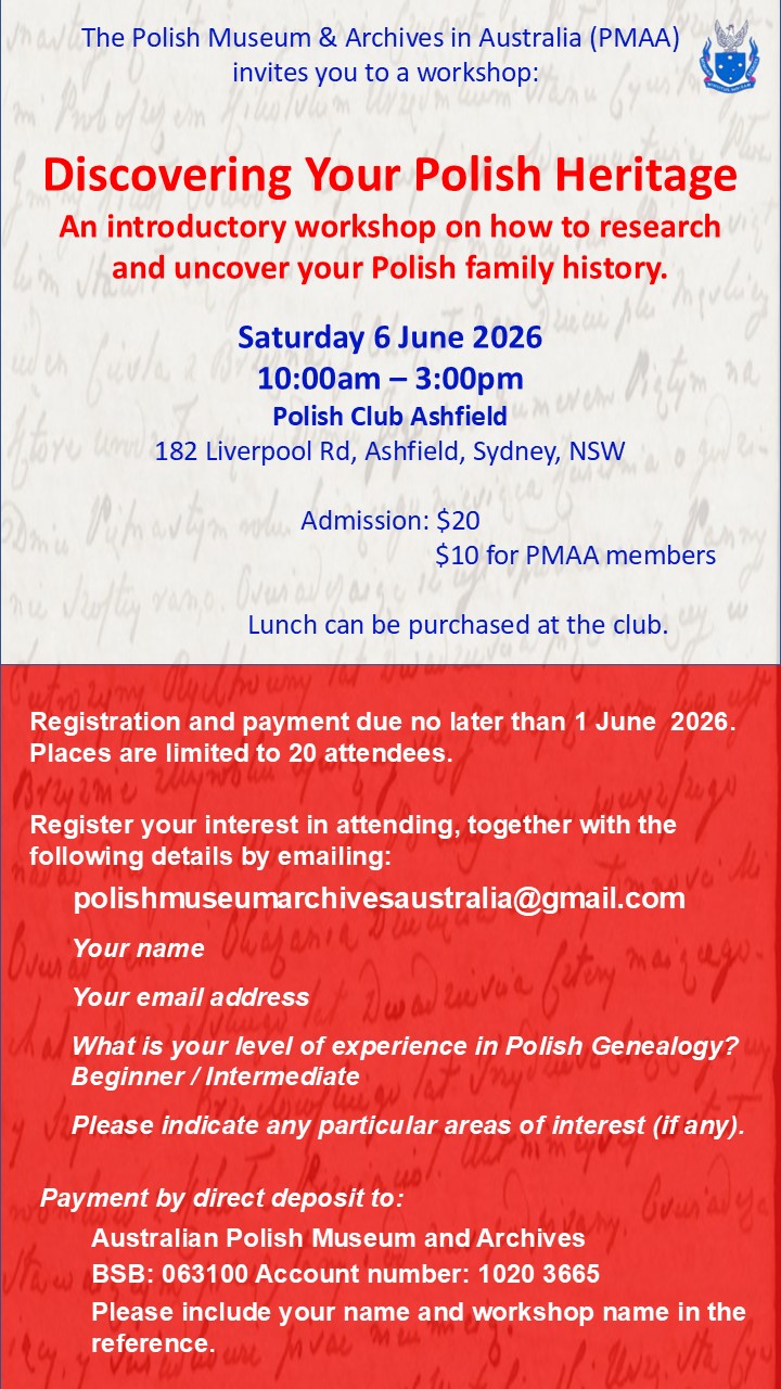 Sydney Genealogy Workshop 